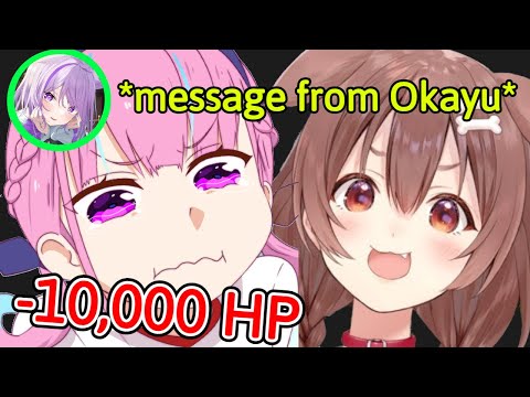 Korone 'Accidentally' Plays the Wrong Message From Okayu, Aqua Suffers Critical Damage [Hololive]