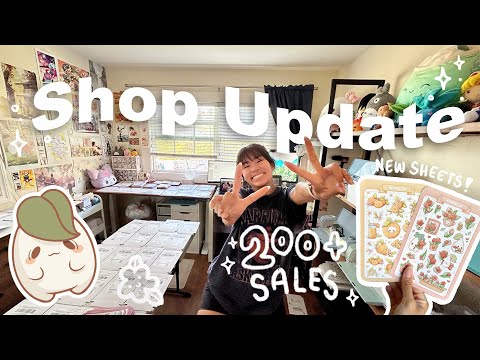 STUDIO VLOG: How I prepare for a shop update! | $$$ | what I need to improve on