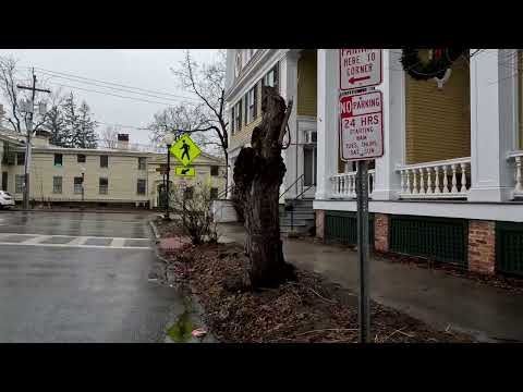 (4k) A Walk In The Rain In January 2023 Saratoga Springs NY # 113 RjWheatonJr