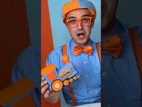 The Train goes Choo Choo....MEOW?! Blippi Fixes his Toy Train🚂! #blippi #shorts