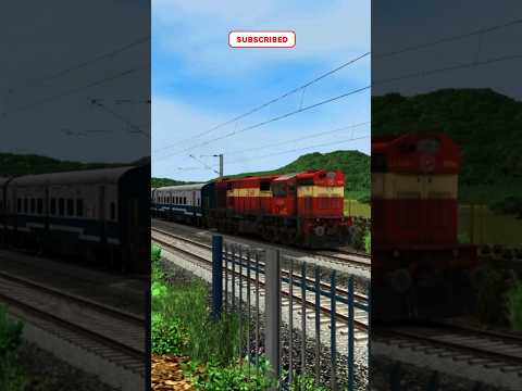 Train Simulator । High Speed Train Crossing in Railgate । Train Fatak Train video #shorts #train