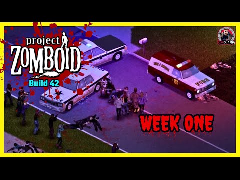 Surviving the Outbreak? | Project Zomboid Build 42 Week One Mod | First Playthrough