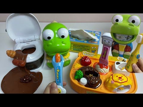 [Toy asmr]Pororo Eating and Potty Training💩 Pororo Daily Routine 뽀로로 밥먹고 배변훈련🚽뽀로로 데일리루틴