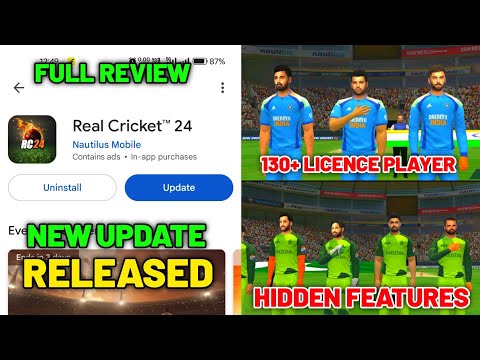 Finally Real Cricket 24 Phase 2 UPDATE Released Full Review, 130+ Licence Player Added Many More