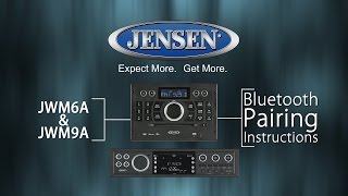 JENSEN® | JWM6A and JWM9A Bluetooth® Pairing