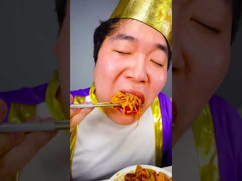 Spicy Mala Xiang Guo, Creamy shrimp, Braised pork in soy sauce funny Mukbang ASMR 😂😂  #shorts