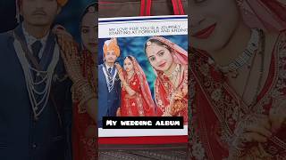 MY WEDDING ALBUM❤️+मेरे मासूम पति😂😂#minivlog #poojasharma #villagelifestyle #viral #shorts