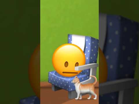 Emoji pets a cat