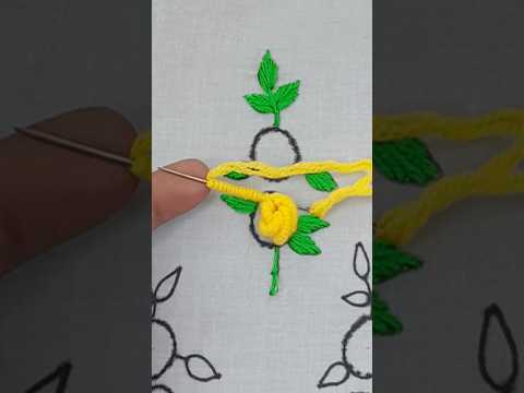 Super embroidery flower design! Hand embroidery !#handembroiderywork #reelsvideoシ #handembroidery