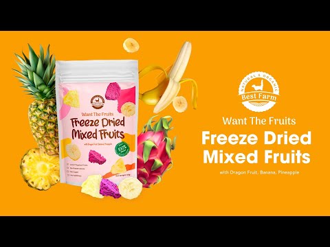 Best Farm Want The Fruits - Freeze Dried Mixed Fruits 50g [100% PURE] - 2