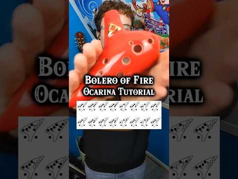 Bolero of Fire - Ocarina Tutorial 🔥 #ocarinaoftime