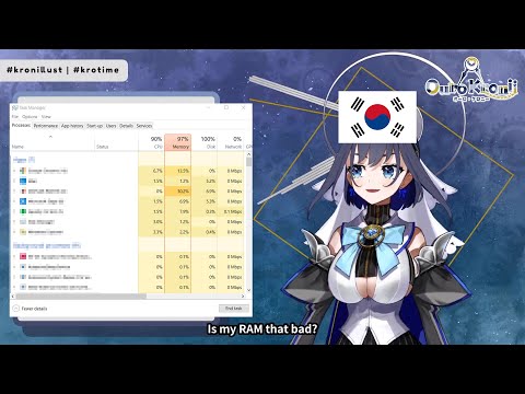 [ENG SUB] Kronii not having enough RAM for Korean Time Joke, then...