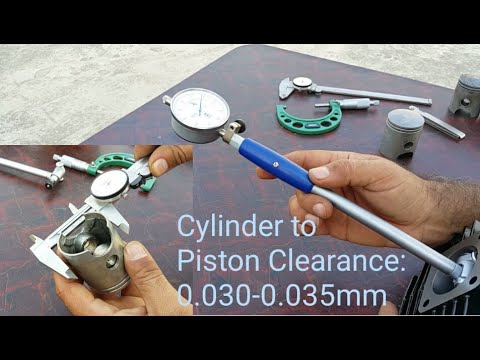 Yamaha YB100 Royale Cylinder to Piston Clearance | How to check Cylinder with Dial Bore Gauge