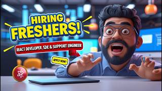 🔥Freshers Hiring NOW! React Developer, SDE & Support Engineer Roles | Apply FAST!