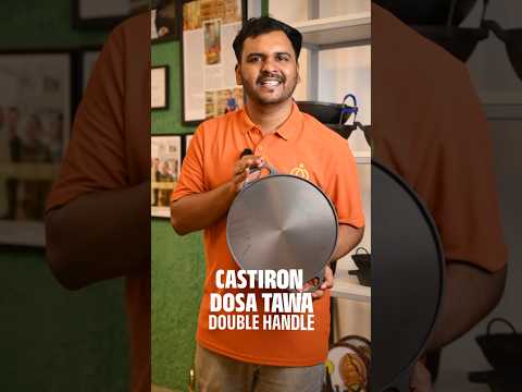 Cook Perfect Dosa with Cast Iron Double Handle Tawa | Pre-Seasoned | Mannar Craft