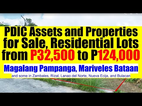 P32,500 to P124,000 Residential Lots by PDIC Assets and Properties