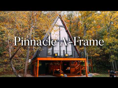 Family Builds Dream Custom Small A-Frame on Farm! Full Airbnb Tour!