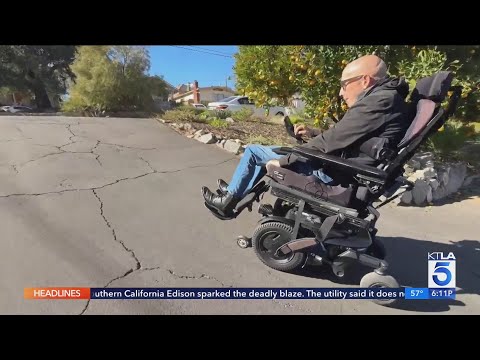 Fleeing Eaton Fire in wheel chair