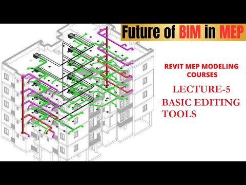 Revit MEP complete basics | Revit Family Creation | Basic editing tools of Revit for MEP | Lecture 5