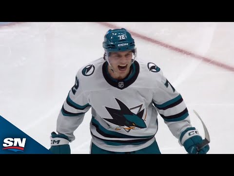 Sharks' William Eklund One-Times Goal Off Sweet Pass From Macklin Celebrini