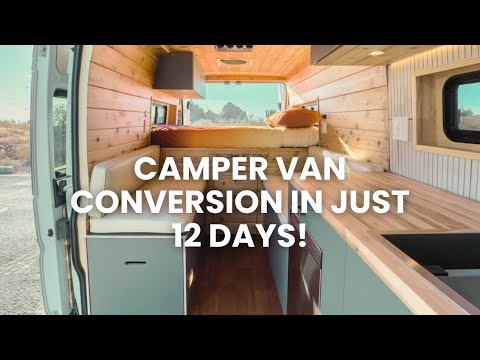 Watch a Complete Van Transformation in Just 12 Days | Start-to-Finish Boho Camper Van Conversion! 🚐✨