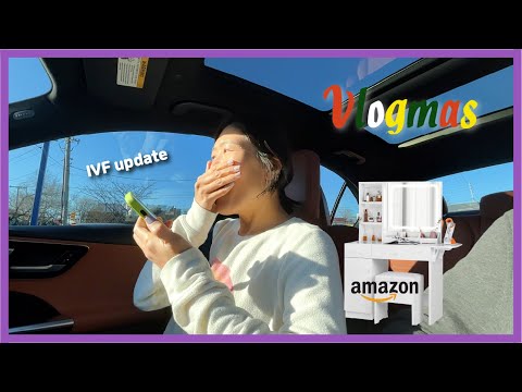 40 something diaries 🎄IVF Embryo results, Amazon Home Furniture Must Have, vlogmas 2023, 미국일상 브이로그