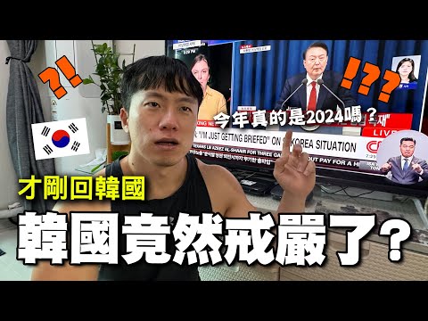 剛回到韓國卻遇緊急戒嚴！？身為一個韓國普通公民的反應是...