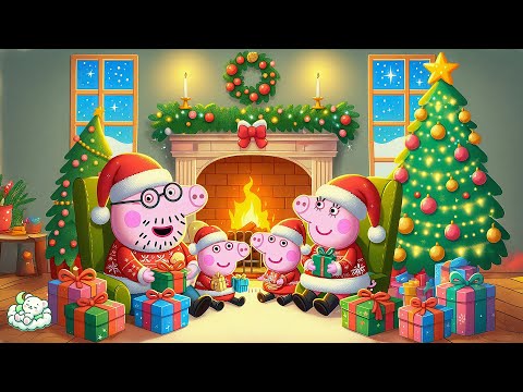 FALL INTO SLEEP INSTANTLY with Peppa Family 🎄 Soothing Christmas Piano & Cozy Christmas Ambience