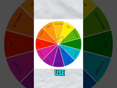 learn [Triadic color] 60 seconds 😲😲 #graphicdesigner