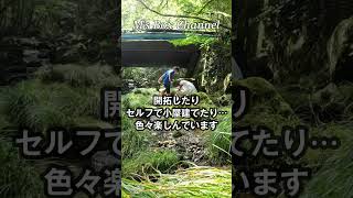 46歳サラリーマン山の土地買って開拓セルフビルド中　息子と夏の思い出作り　#山開拓　#セルフビルド　#ショート　#shorts