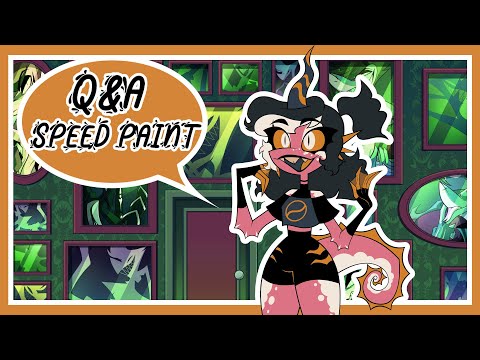 Q&A SPEED PAINT 🎃HALLOWEEN 🎃