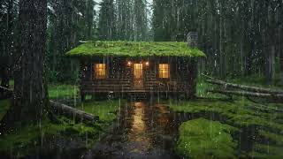 Heavy Rain on Roof to SLEEP Faster & Deeper - Sleeping Music for Deep Sleeping