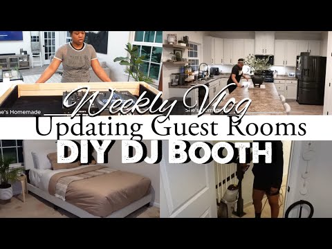 New Home Vlog | DIY DJ Booth | Twin's Bedroom Clean With Me