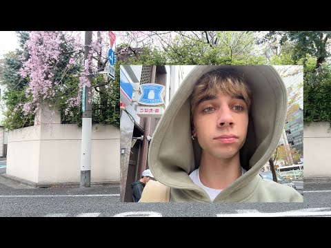 living alone in japan 𖤐⭒๋࣭ ⭑ first tattoo, cherry blossoms, and food vlog