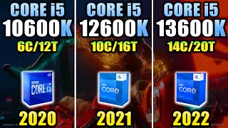 i5-10600K vs i5-12600K vs i5-13600K - How Much Performance Improvement?