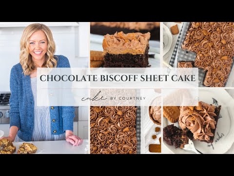 Chocolate Biscoff Sheet Cake