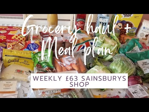 Weekly Sainsburys haul & Meal plan  | What I buy my family for the week