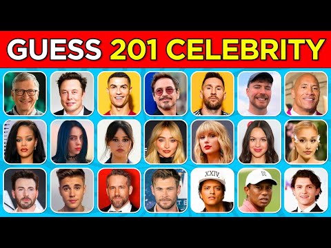 Guess the Celebrity in 3 Seconds 👩‍🎤⏰ | 201 Most Famous People in the World