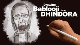 Drawing Bablooji from Bhuvan Bam’s DHINDORA #bbkivines #dhindora #bhuvanbam