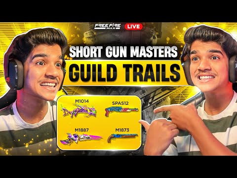 🔥 GUILD TRIALS: SHOTGUN MASTERS 🛑 EPIC CHALLENGE 💥💣 | FREE FIRE IN TELUGU #dfg #freefire