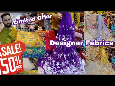 50℅ Discount On Boutique Fabrics, Fancy Partywear Fabrics , Bridal Fabrics @hyderabadshopping