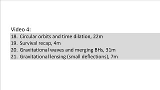 Gravitation and Black Holes part 4 of 7. Circular orbits. Gravitational waves, merging black holes.