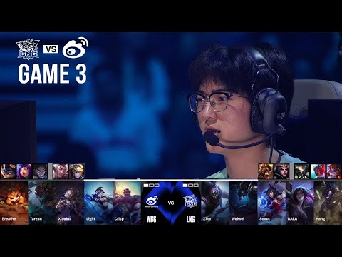 Weibo Gaming vs LNG Esports, Game 3 | World Championship 2024 Quarterfinals | WBG vs LNG G3