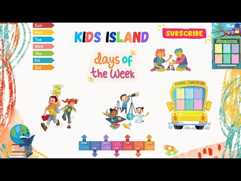 Kids learn days of week/Kids phonic song/Kids education and learning/ Week days/pre-school kids song