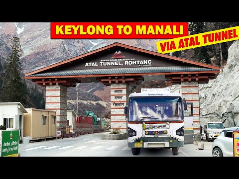 LAHAUL VALLEY EXPRESS | Keylong to Manali HRTC bus journey | केलांग से मनाली | Himbus