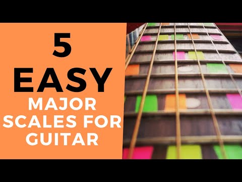 5 EASY Major Scales For Guitar - Open Position Scales for Beginners