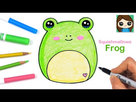 How to Draw a Frog Easy 🐸 Squishmallows