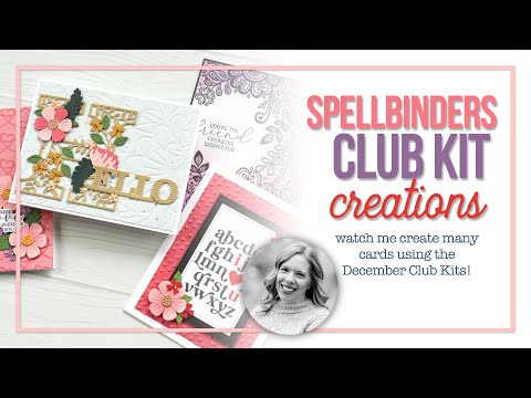 Spellbinders December 2024 Club Kit Card Creations