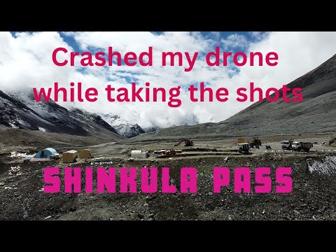 Stunning view of Shinkula in Droneshot #zanskar #himachaltourism