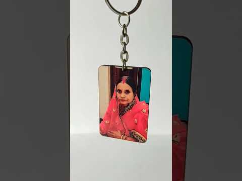 wooden printed keychain #trending #anniversarygifts #art #care #keychain #love #respect #maa #papa